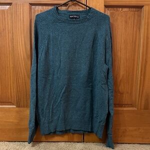 J Crew Mercantile Men's Crewneck Sweater in Teal